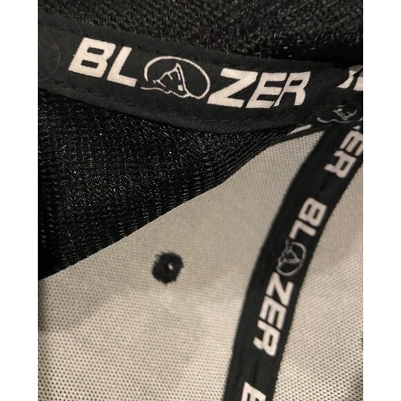 Ball Cap Blazer Black Mesh Back Hat With Fish Logo OSFM Cotton & Polyester - Picture 7 of 8